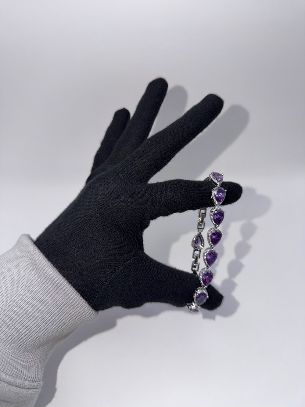 Purple "Rain Drop" Flex Bracelet